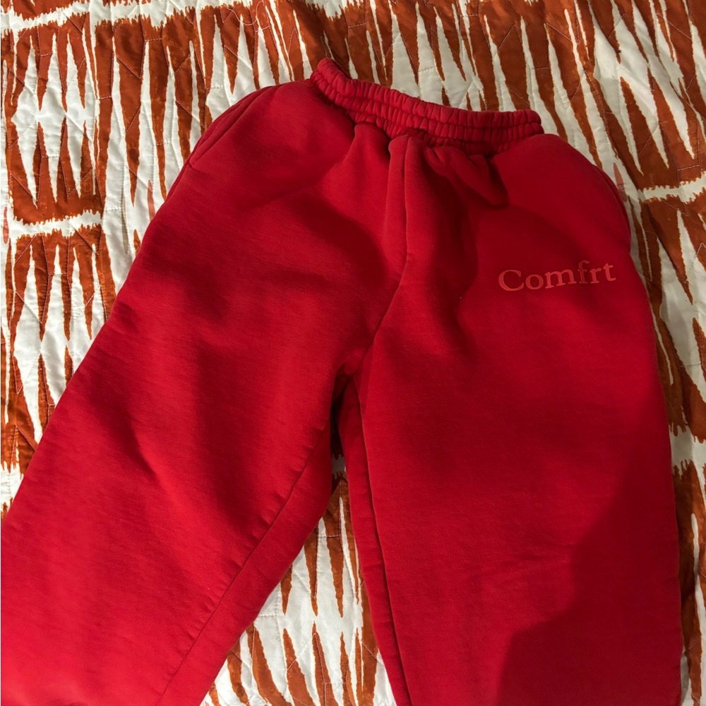Comfort Red Kids Joggers with Elastic Waistband
